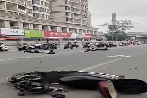 广西钦州 车祸现场